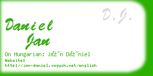 daniel jan business card